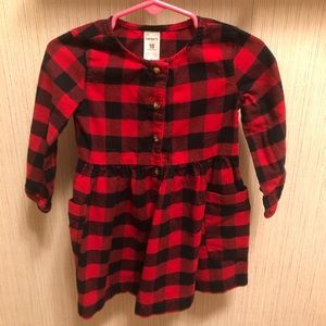Carter’s 18M buffalo plaid tunic dress